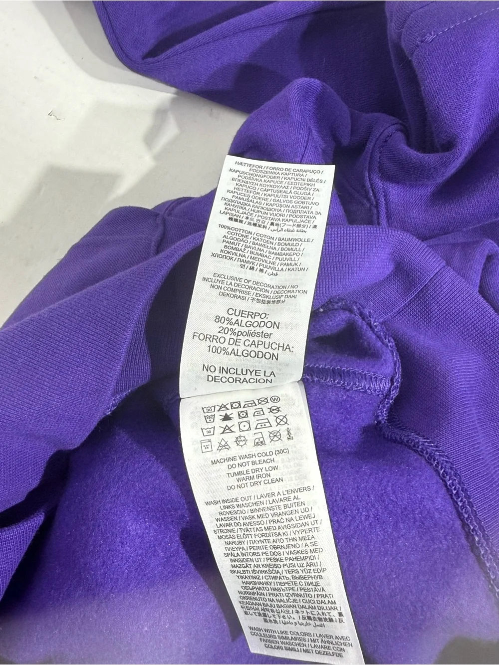 Men's Purple Minnesota Vikings Pullover Hoodie Sz S